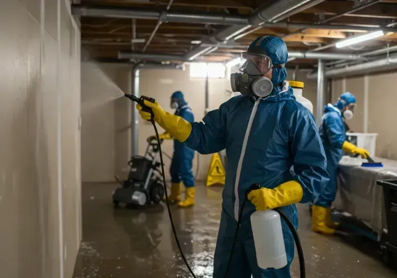 Basement Sanitization and Antimicrobial Treatment process in Danville, AR